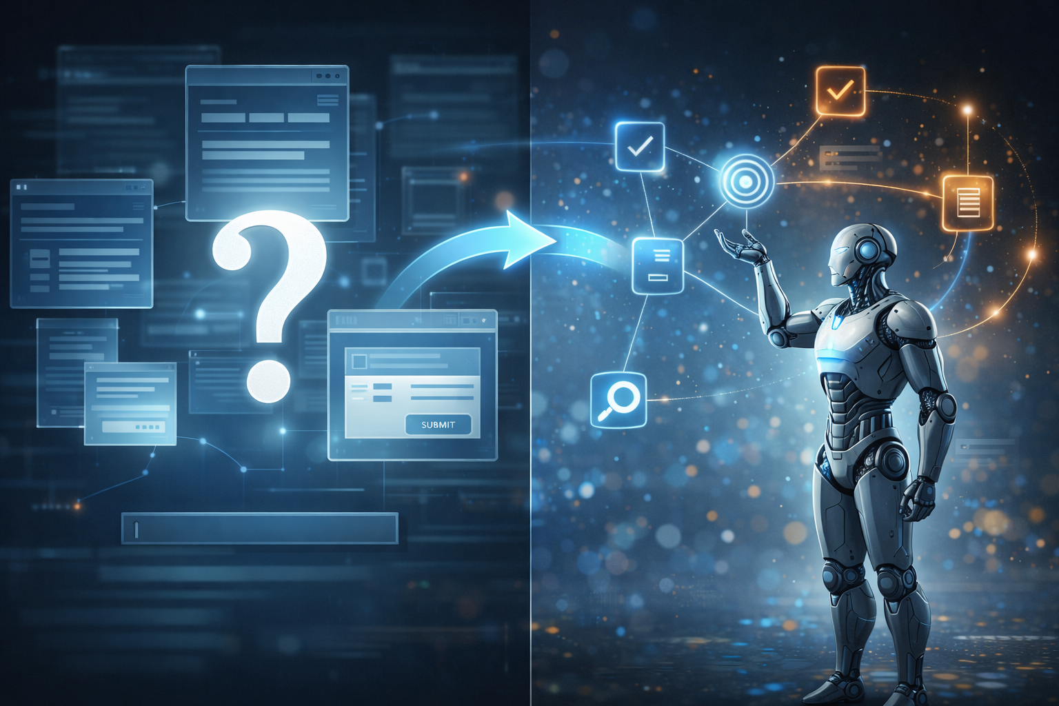 Traditional UI vs AI-powered experience